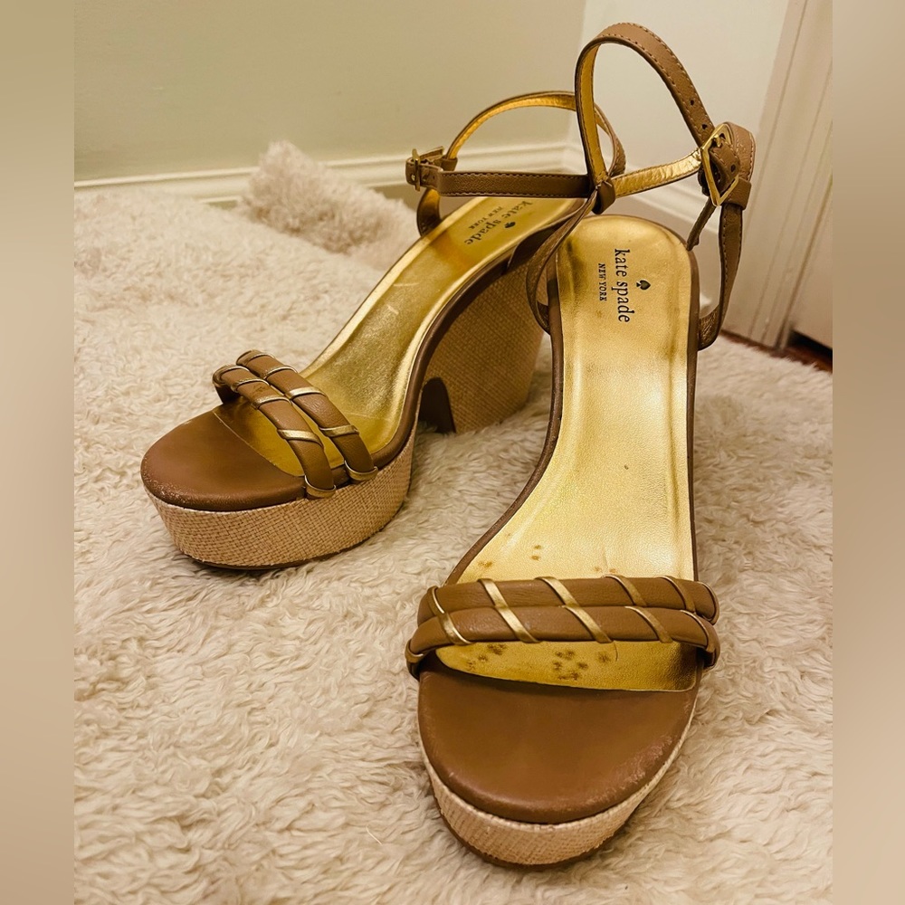 KATE SPADE NEW YORK Leather Printed Espadrilles
